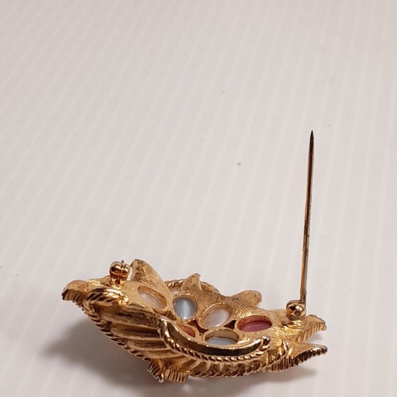 Crown Trifari vintage 1960s jelly belly lucite Easter brooch Alfred Philippe 50s - Picture 15 of 15